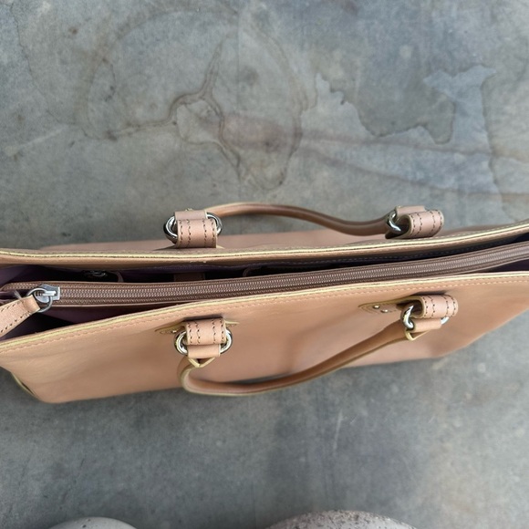 Cole Haan Trinity SU05 Tote Bag Tan Natural Leather READ - Picture 6 of 14